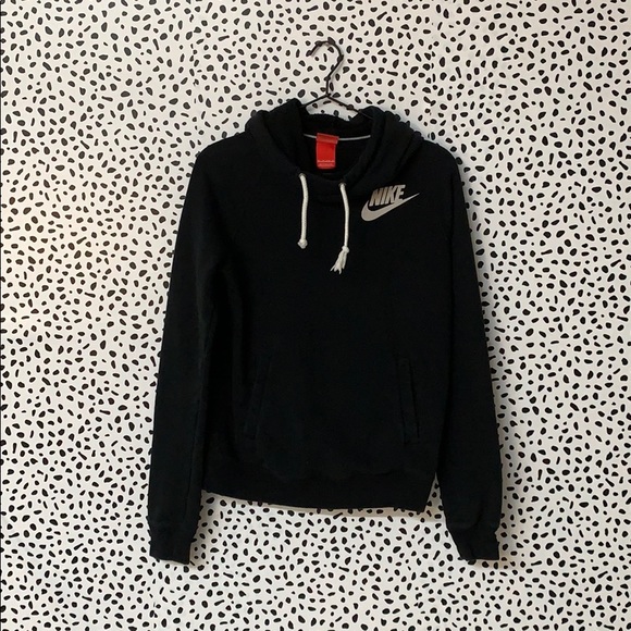 Nike Jackets & Blazers - Nike Black Cowl Neck Hoodie